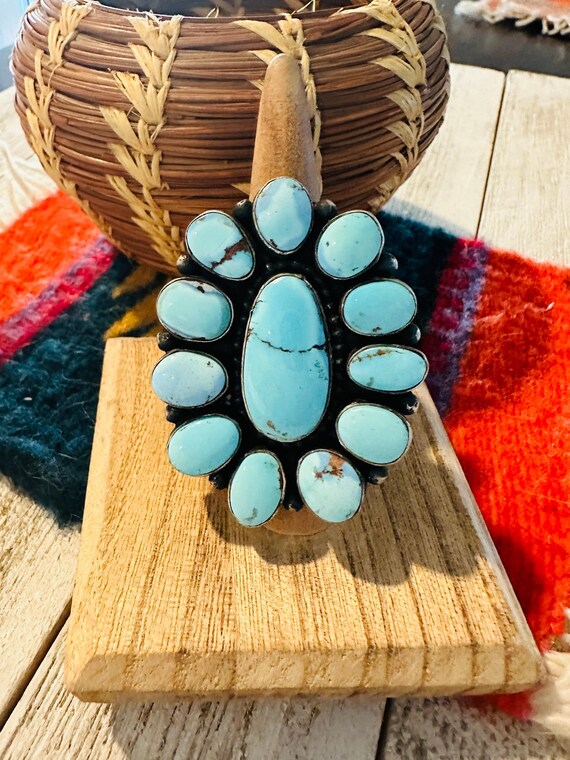 スターリングシルバー バングル　時計 ナバホ族　ターコイズ スターリングシルバー バングル 時計 ナバホ族 ターコイズ