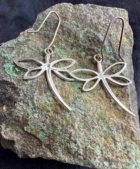 Simple Dragonfly Earring On Hook - image 2