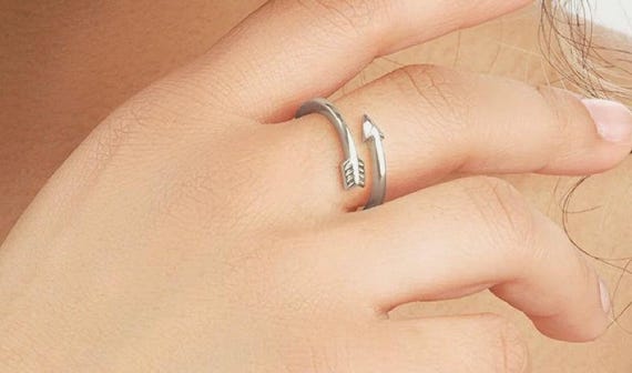 Sterling Silver Arrow Wrap Ring - image 3