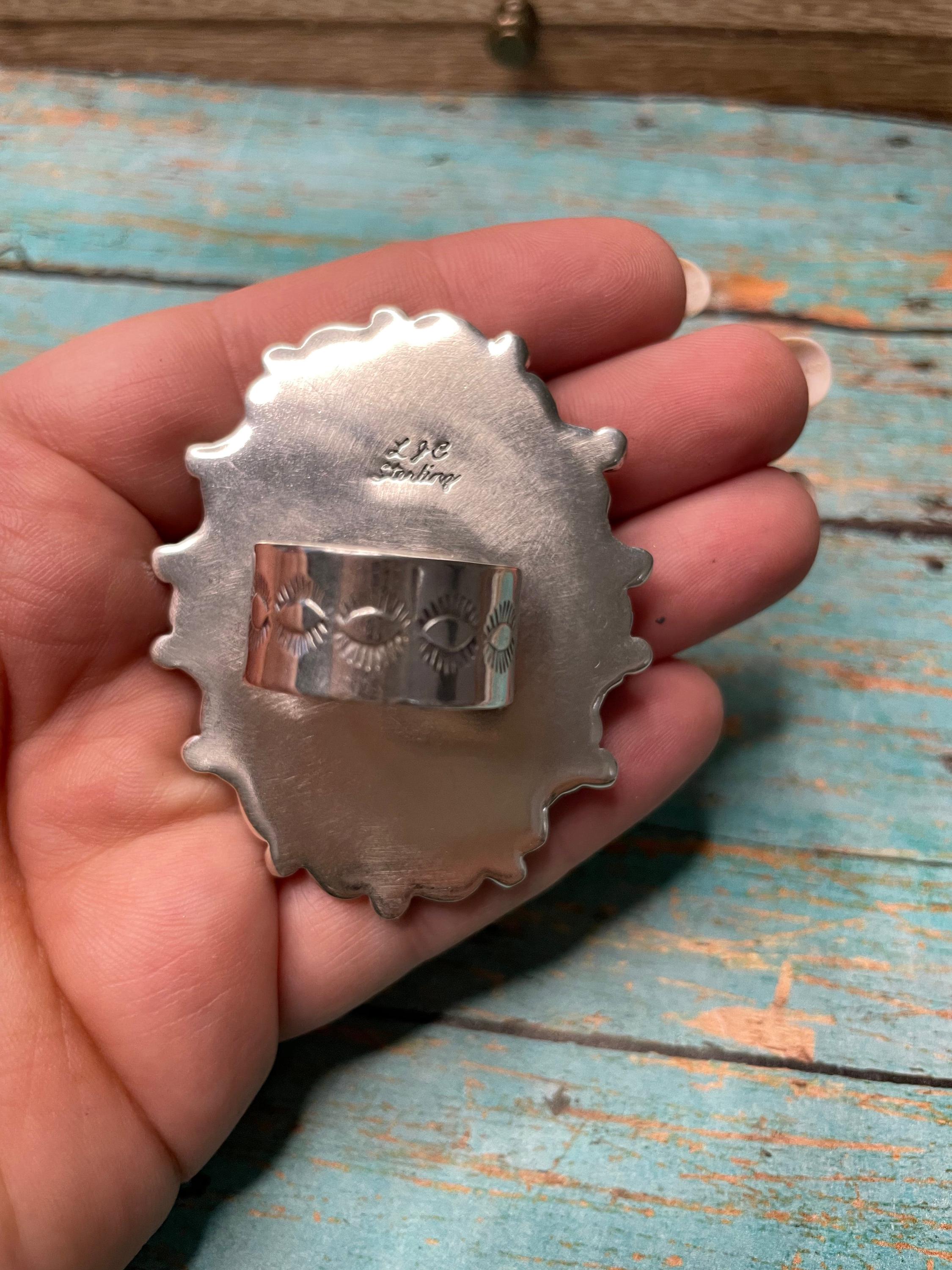 Navajo Spiny Sterling Silver Adjustable Ring Signed - Etsy