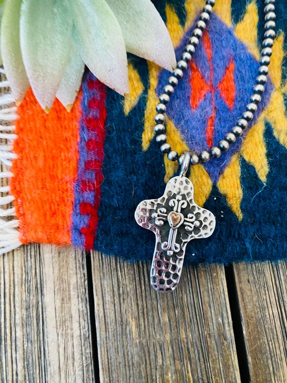 sterling silver navajo cross Gem