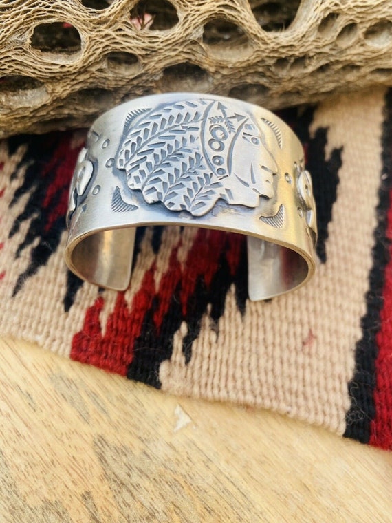 ヴィンテージ ナバホ族 Navajo1910年代 カフブレスレット Silver