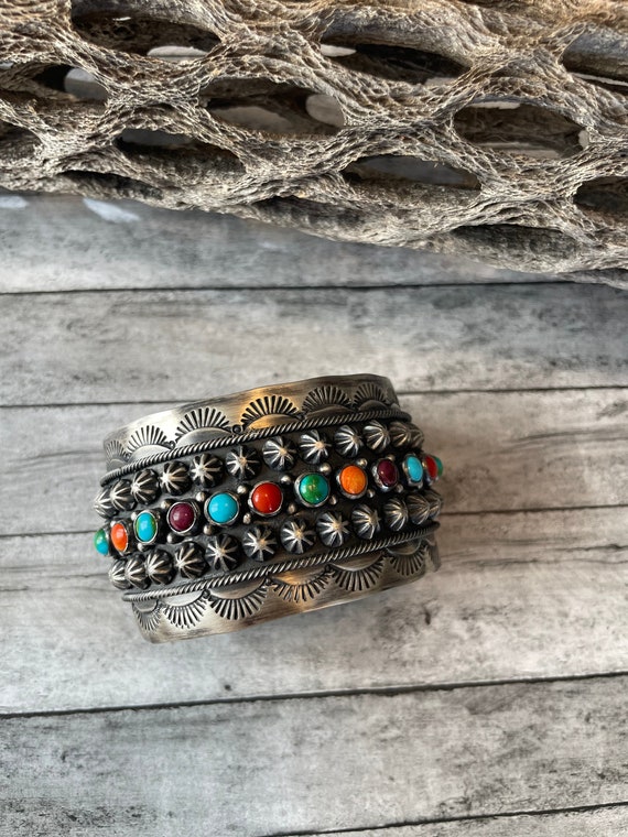 A. Douglas Incredible Native American Navajo Lapis Sterling Silver Ring A. Douglas Incredible Native American Navajo Lapis Sterling Silver Ring