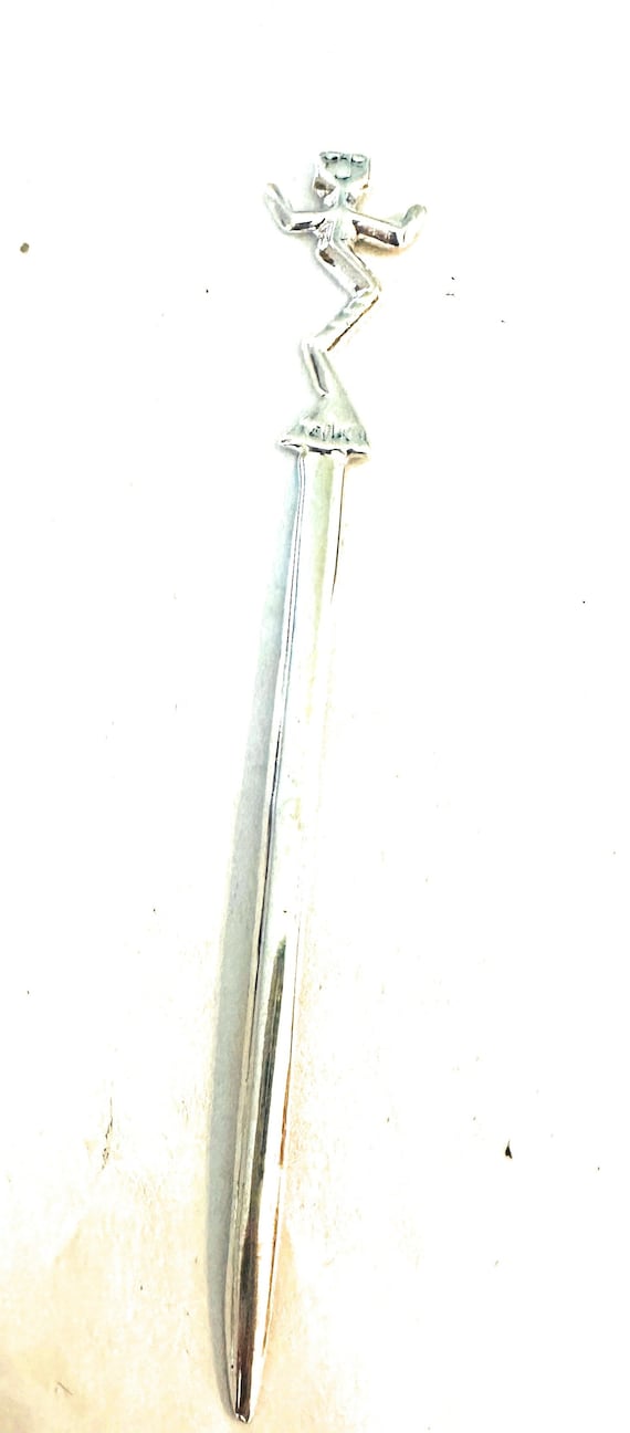 Navajo Sterling Silver Kachina Letter Opener Gem