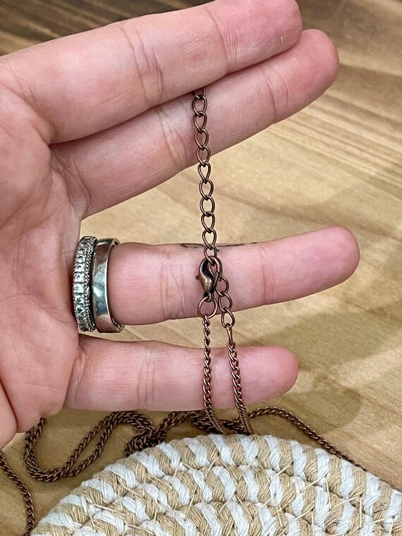 Vintage Handmade Copper Necklace - image 3