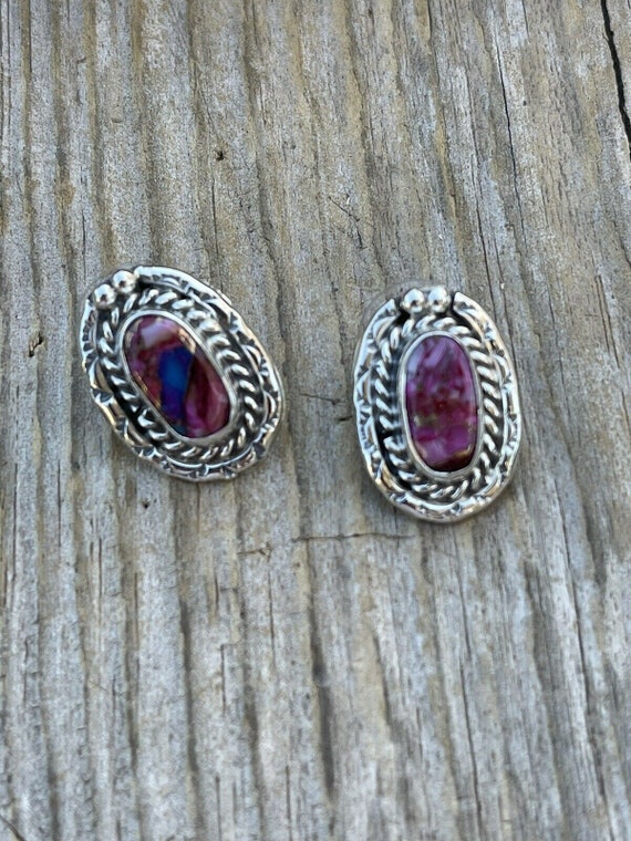 Navajo Pink Dream Mojave & Sterling Silver squova… - image 8