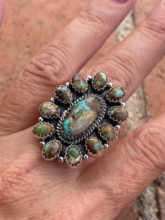 Gorgeous Handmade Royston Turquoise And Sterling … - image 1