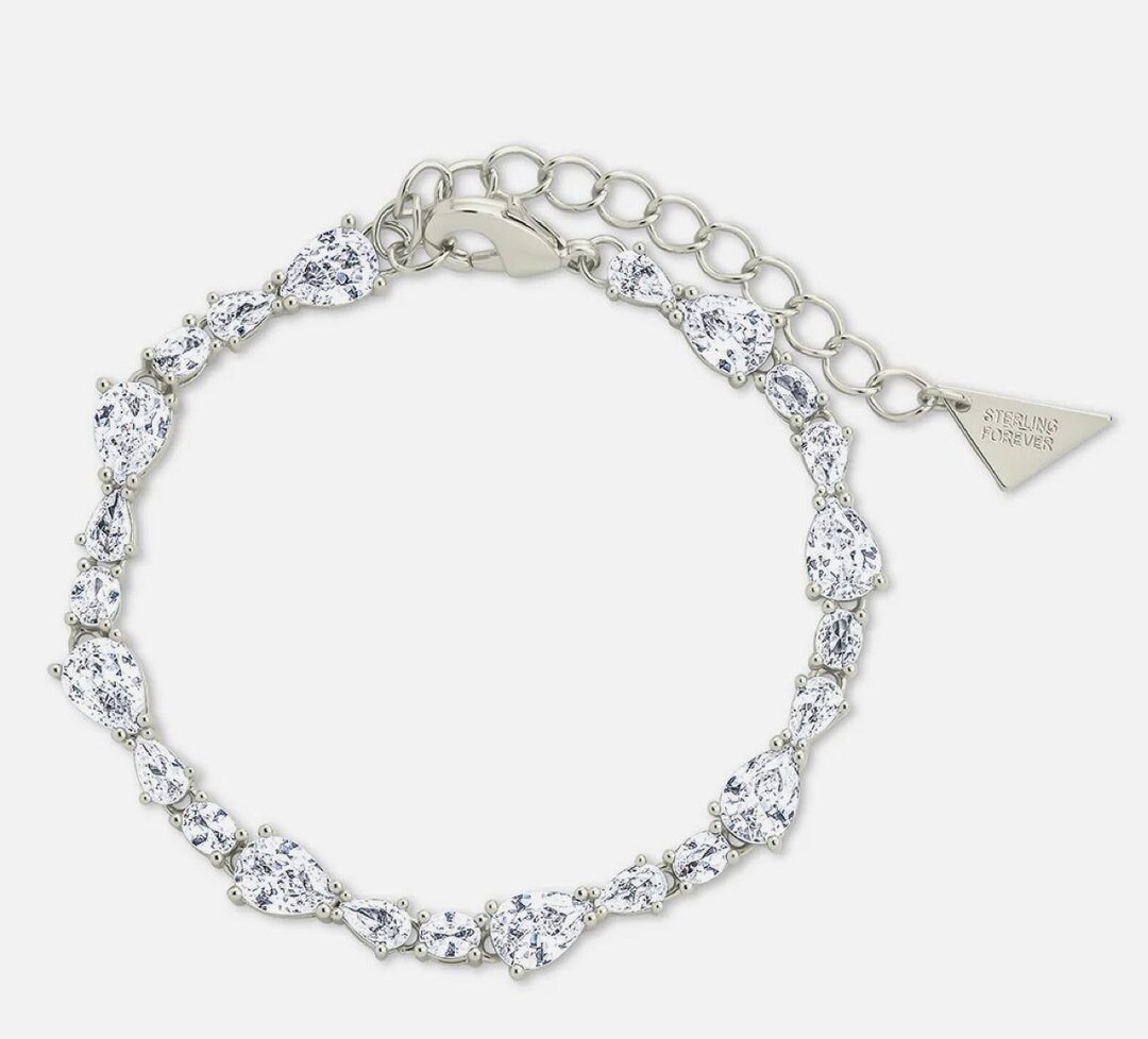 スターリングシルバー ワイアット CZ テニスブレスレット - Etsy 日本