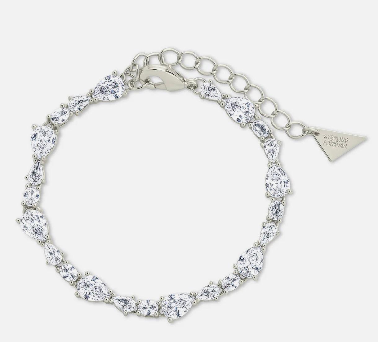 スターリングシルバー ワイアット CZ テニスブレスレット - Etsy 日本