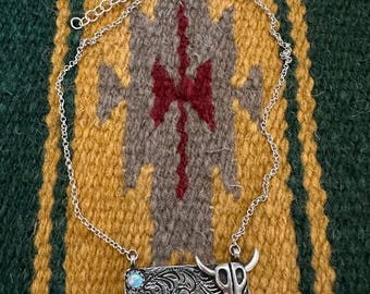 Wild One Handmade Sterling Silver Opal Bar Necklace