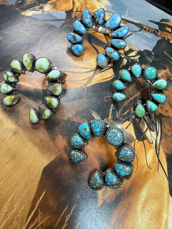 Handmade Sterling Silver Adjustable Multi Stone N… - image 2