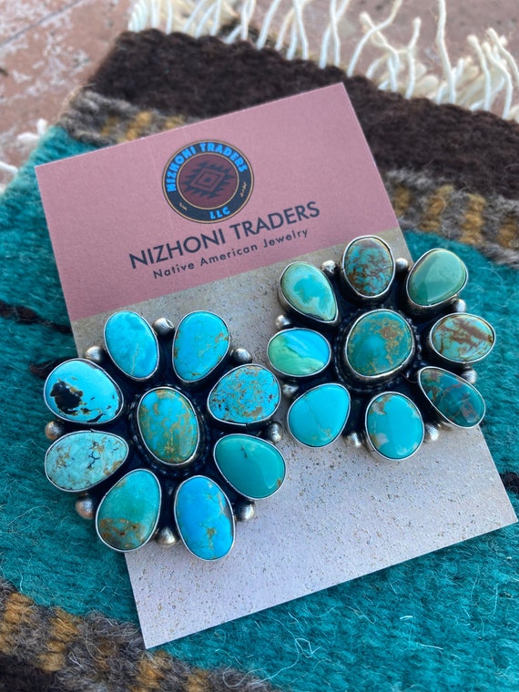 Rare Vintage Native American Navajo Carico Lake Turquoise Nativr American Necklace Old Rare Vintage Native American Navajo Carico Lake Turquoise Nativr American Necklace Old