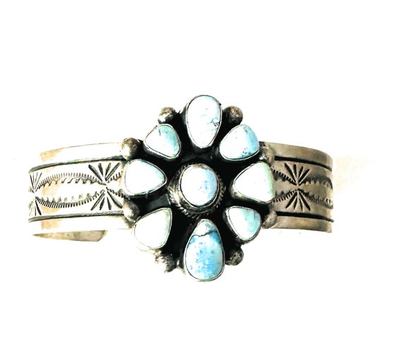 Navajo Golden Hills Turquoise & Sterling Silver C… - image 8
