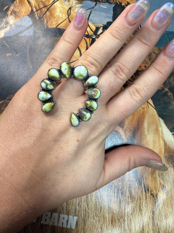 Handmade Sterling Silver Adjustable Multi Stone N… - image 5