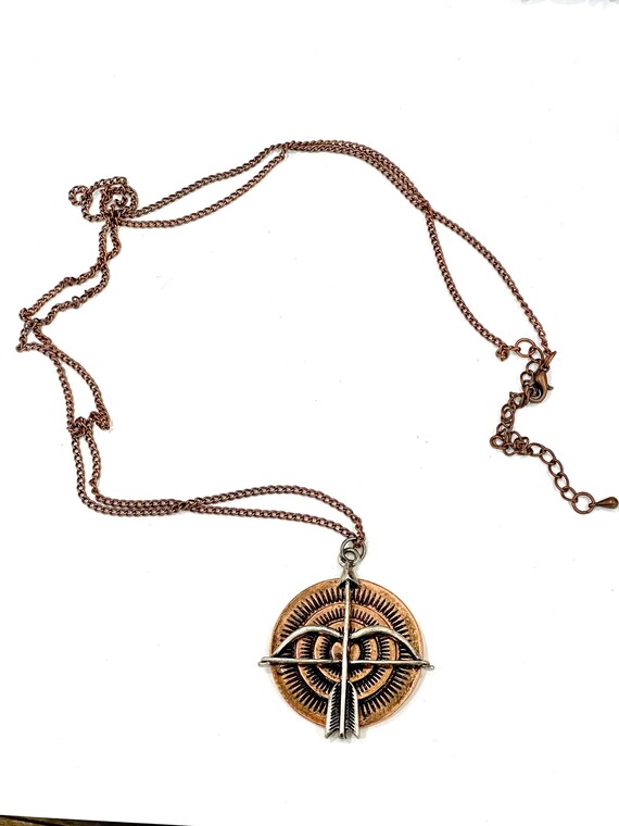 Vintage Handmade Copper Necklace - image 5