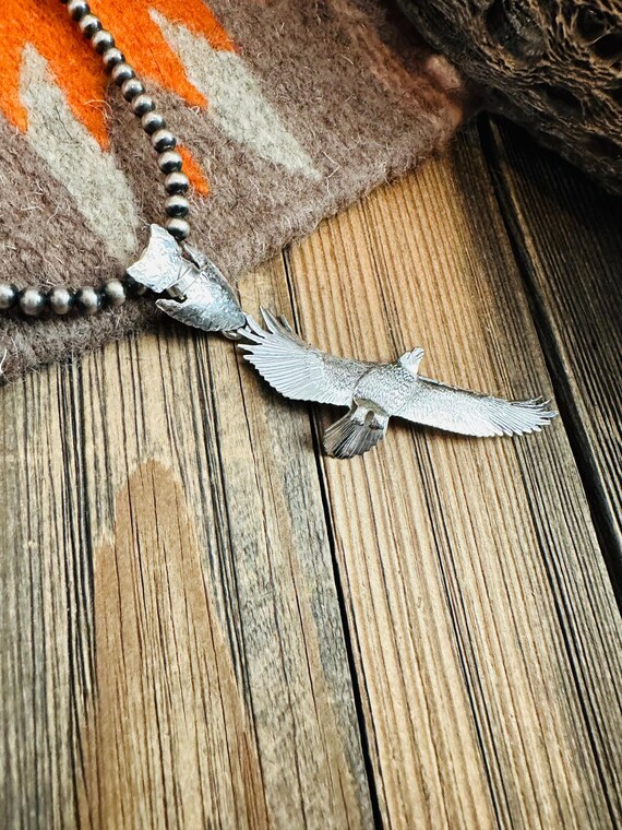 Handcrafted Sterling Silver Eagle Pendant