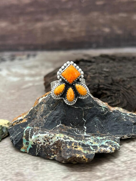 Handmade Sterling Silver Bumblebee Adjustable Rin… - image 1