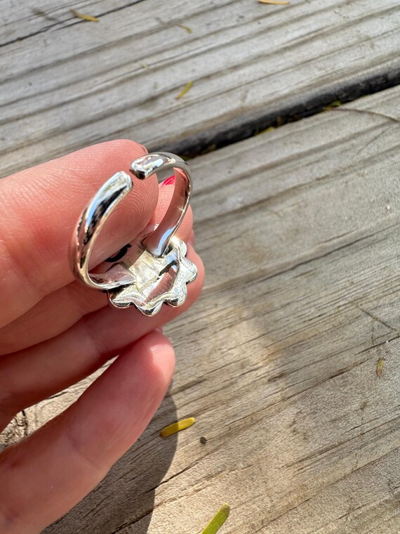 Daisy Handmade Adjustable Turquoise Sterling Silv… - image 3