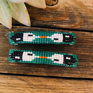 Navajo Handmade Beaded Barrette Set