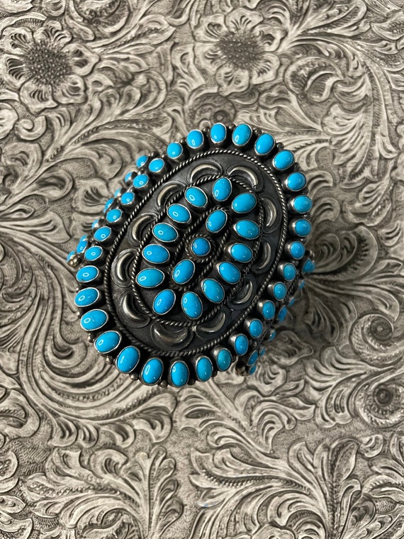 Anthony Skeets Navajo Turquoise & Sterling Silver 