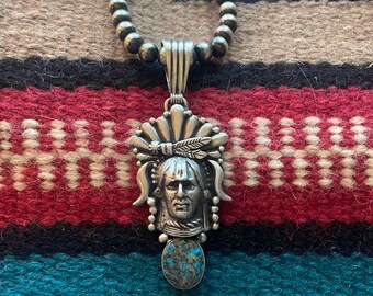 RUSSELL Sam ヴィンテージ ナバホ スターリングシルバー ターコイズ