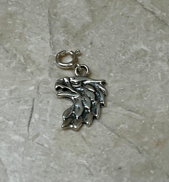Native Crafted Sterling Silver Eagle Charm - image 2