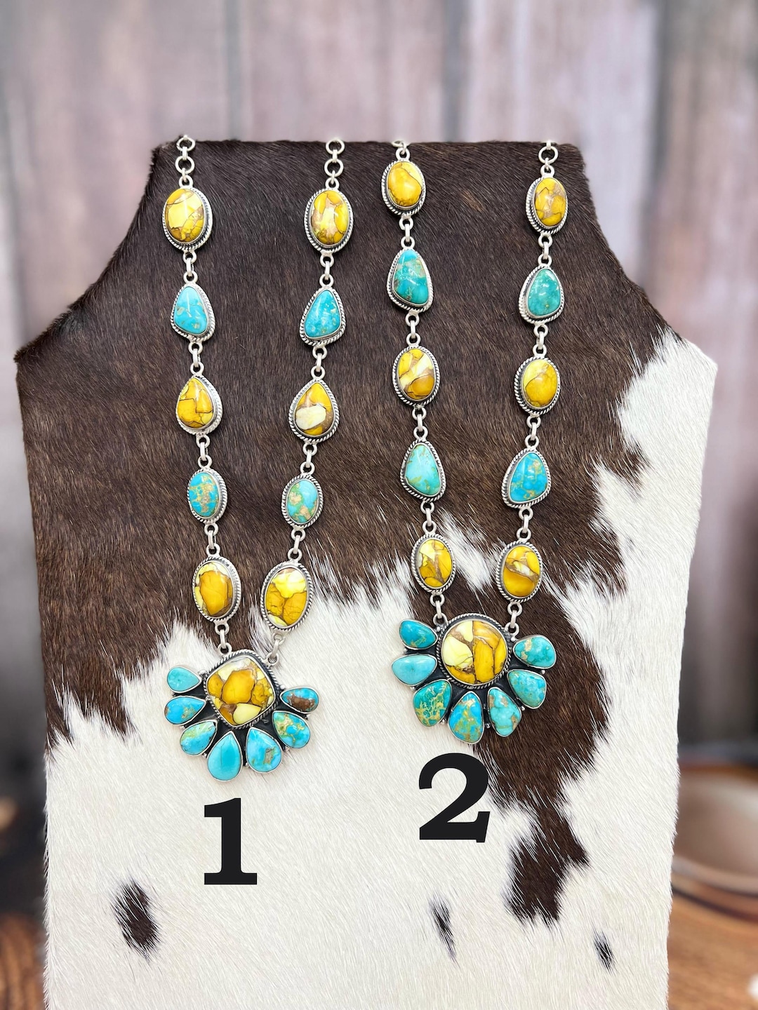 ハンドメイドのスターリングシルバー製ハニーダリアとサウスヒル