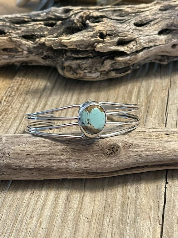 【驚きの値段で】 Navajo Turquoise Spiny Sterling Silver Bracelet Loop Cuff アクセサリー