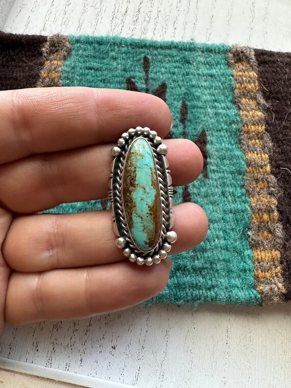 Gorgeous Navajo Sterling Silver & Turquoise Adjus… - image 3
