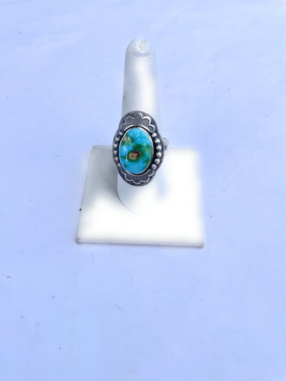 Navajo Sonoran Mountain Turquoise And Sterling Si… - image 6