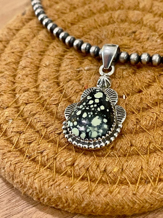 Handcrafted Sterling Silver & Variscite Pendant View 4