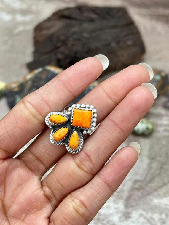 Handmade Sterling Silver Bumblebee Adjustable Rin… - image 3