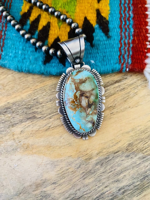 Rare Native American Navajo Royston Turquoise Fire Opal Sterling Silver Necklace Rare Native American Navajo Royston Turquoise Fire Opal Sterling Silver Necklace