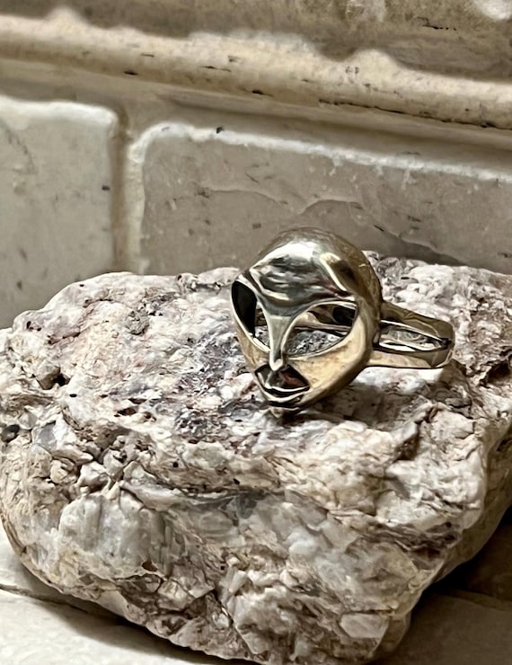 Alien Sterling Silver Ring - image 2