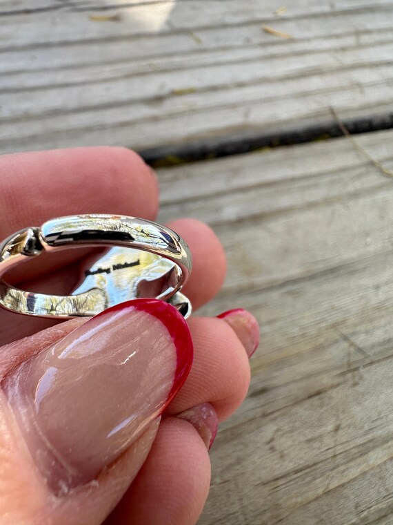 Jasmin Handmade Adjustable Turquoise Sterling Sil… - image 3