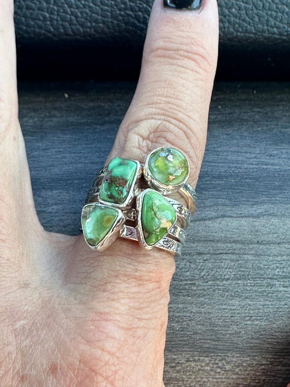 Stackable Stackers Natural Sonoran Stone Sterling… - image 3