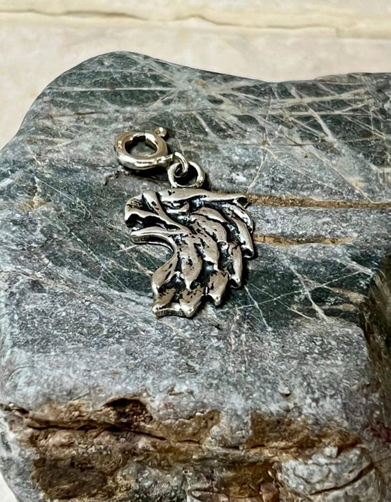 Native Crafted Sterling Silver Eagle Charm - image 1