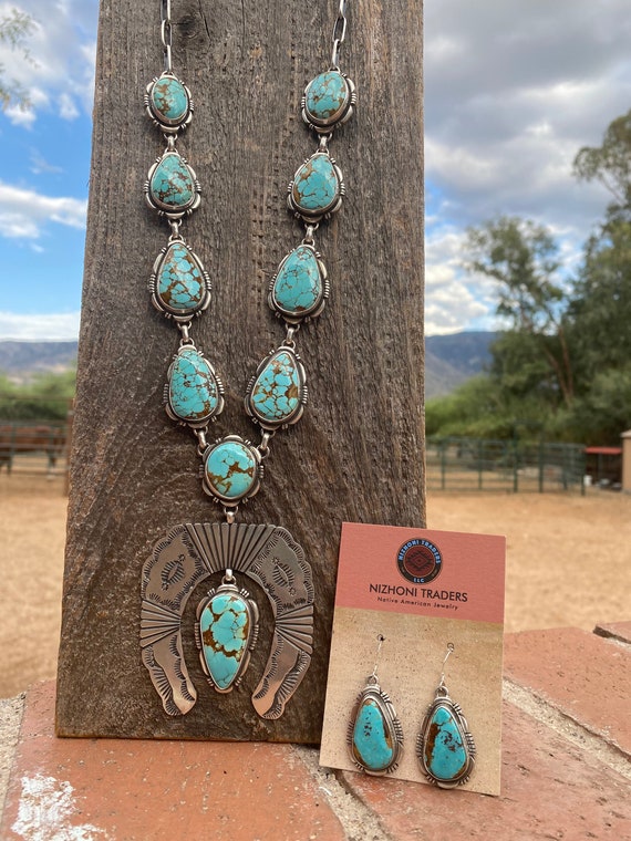 Cute Amber Vintage Navajo Native American Jewelry Silver Necklace Set Cute Amber Vintage Navajo Native American Jewelry Silver Necklace Set