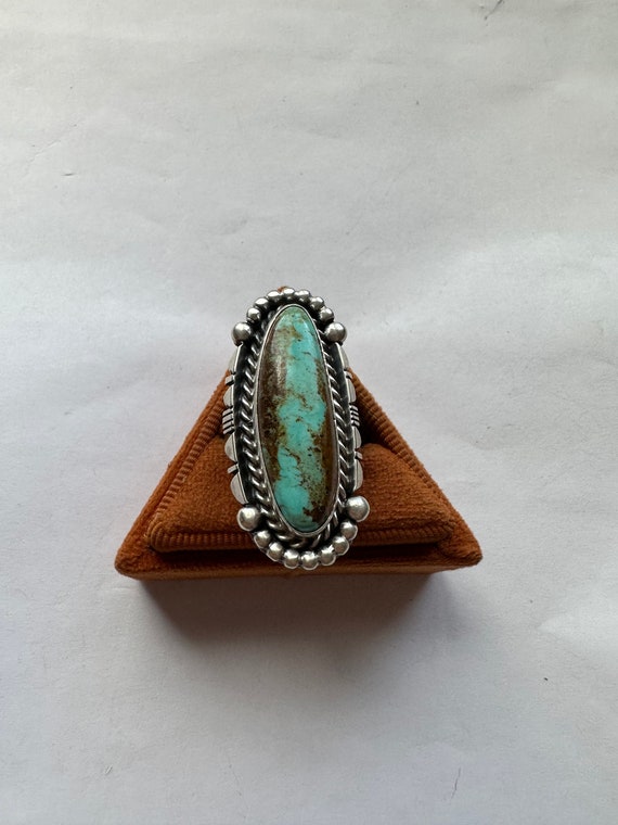 Gorgeous Navajo Sterling Silver & Turquoise Adjus… - image 7
