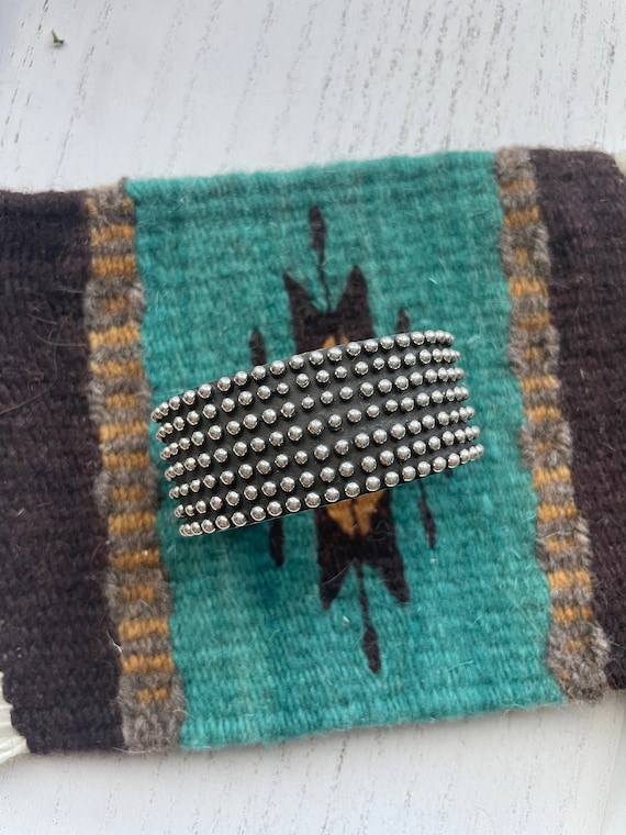 Mel Willie Native American Navajo Sterling Silver Bracelet Signed Melissa Willie Mel Willie Native American Navajo Sterling Silver Bracelet Signed Melissa Willie