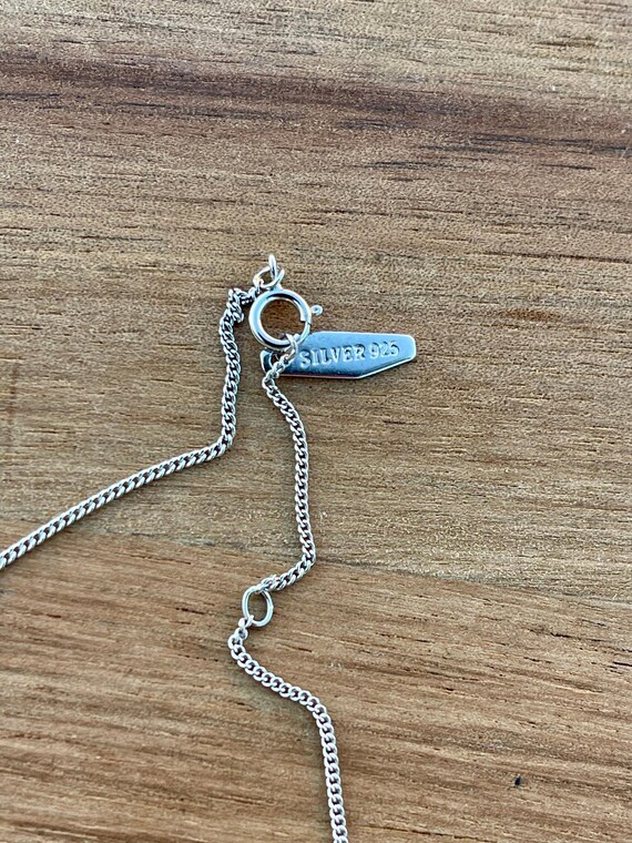 Handmade Sterling Silver Initial Chain Necklace - image 5