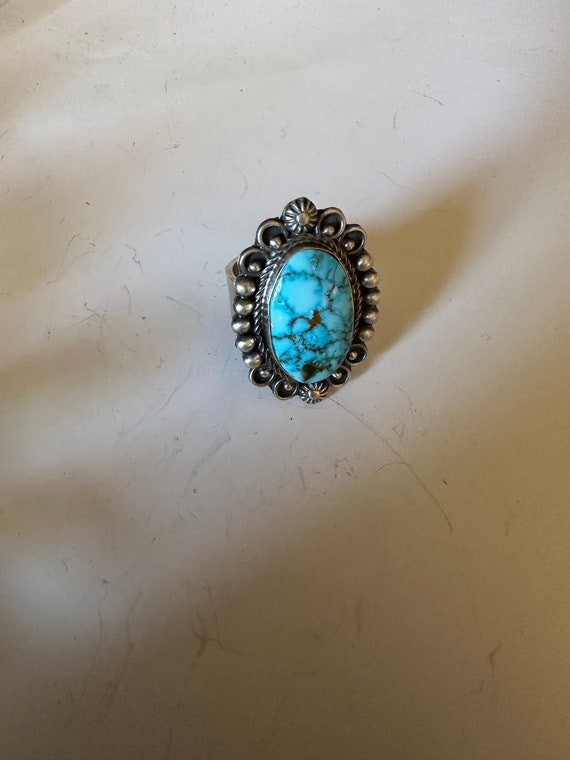 Navajo Sonoran Mountain Turquoise & Sterling Silv… - image 5