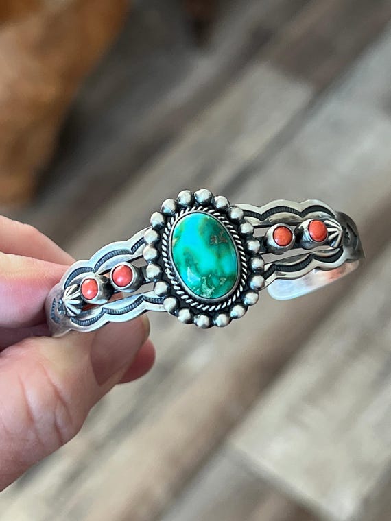 Handcrafted Sterling Silver, Sonoran Mountain Turquoise and Spiny