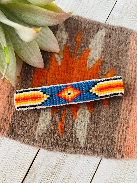 Navajo Handmade Beaded Barrette