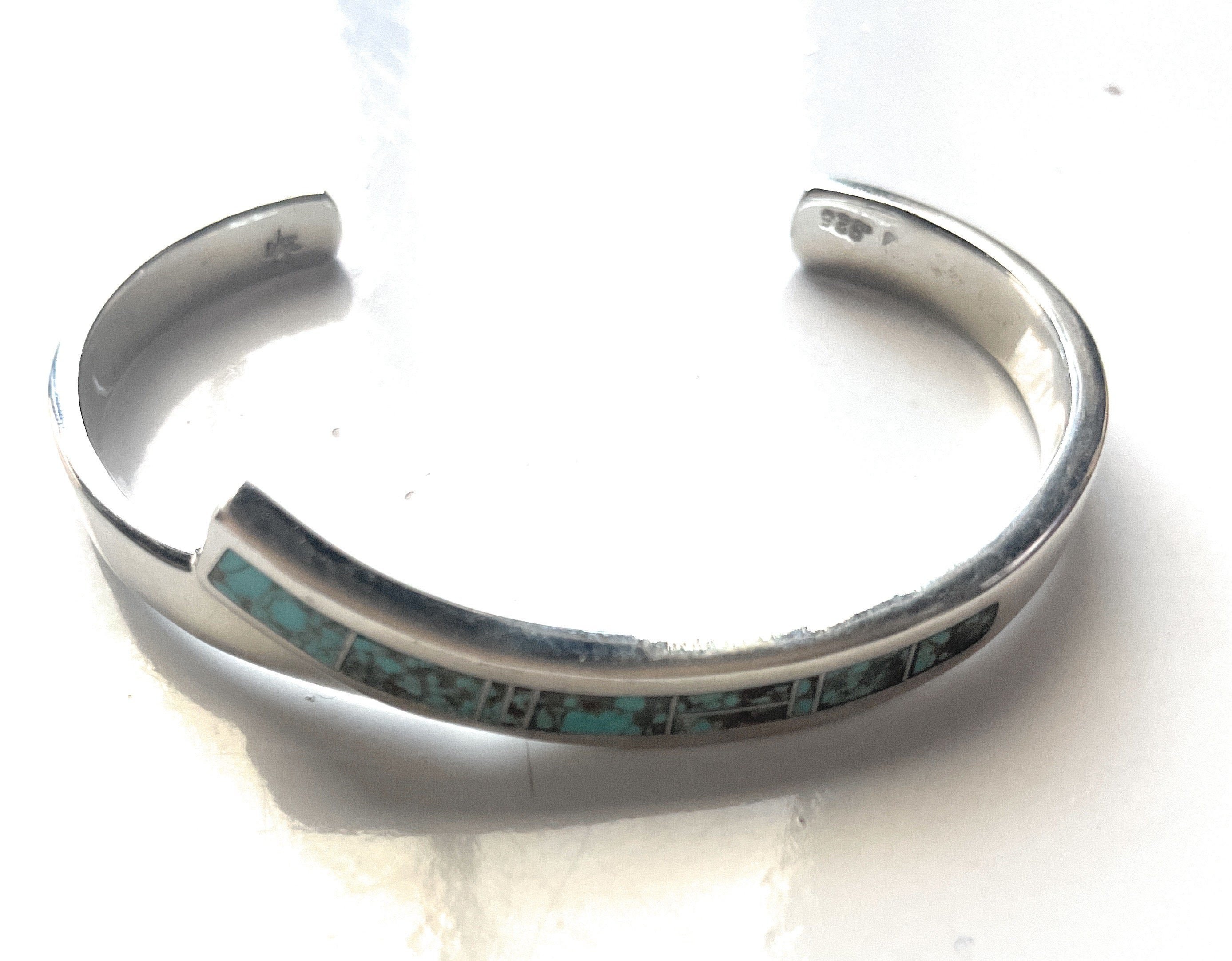 ナバホ　No.８バングル Navajo Russell Sam Number Eight Turquoise Thunderbird Cuff
