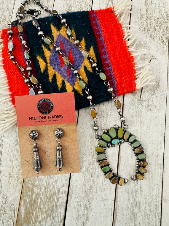 Rare Longer 30 Inch Vintage Native American Navajo Royston Turquoise Sterling Silver Necklace Rare Longer 30 Inch Vintage Native American Navajo Royston Turquoise Sterling Silver Necklace