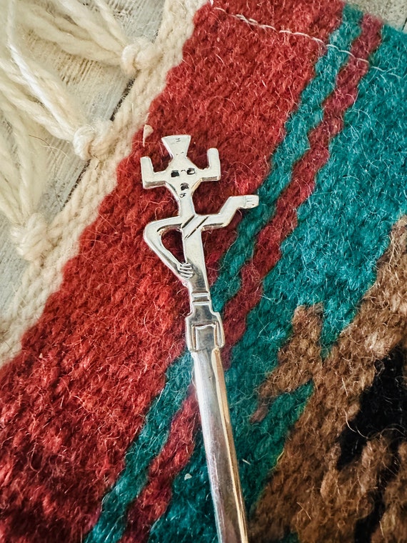 Navajo Sterling Silver Kachina Letter Opener Gem