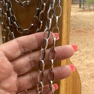 Sterling Silber Handgemachte Büroklammer Kette Bild 8
