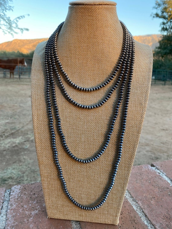 Navajo Sterling Silver Saucer Beads 6mm Gem