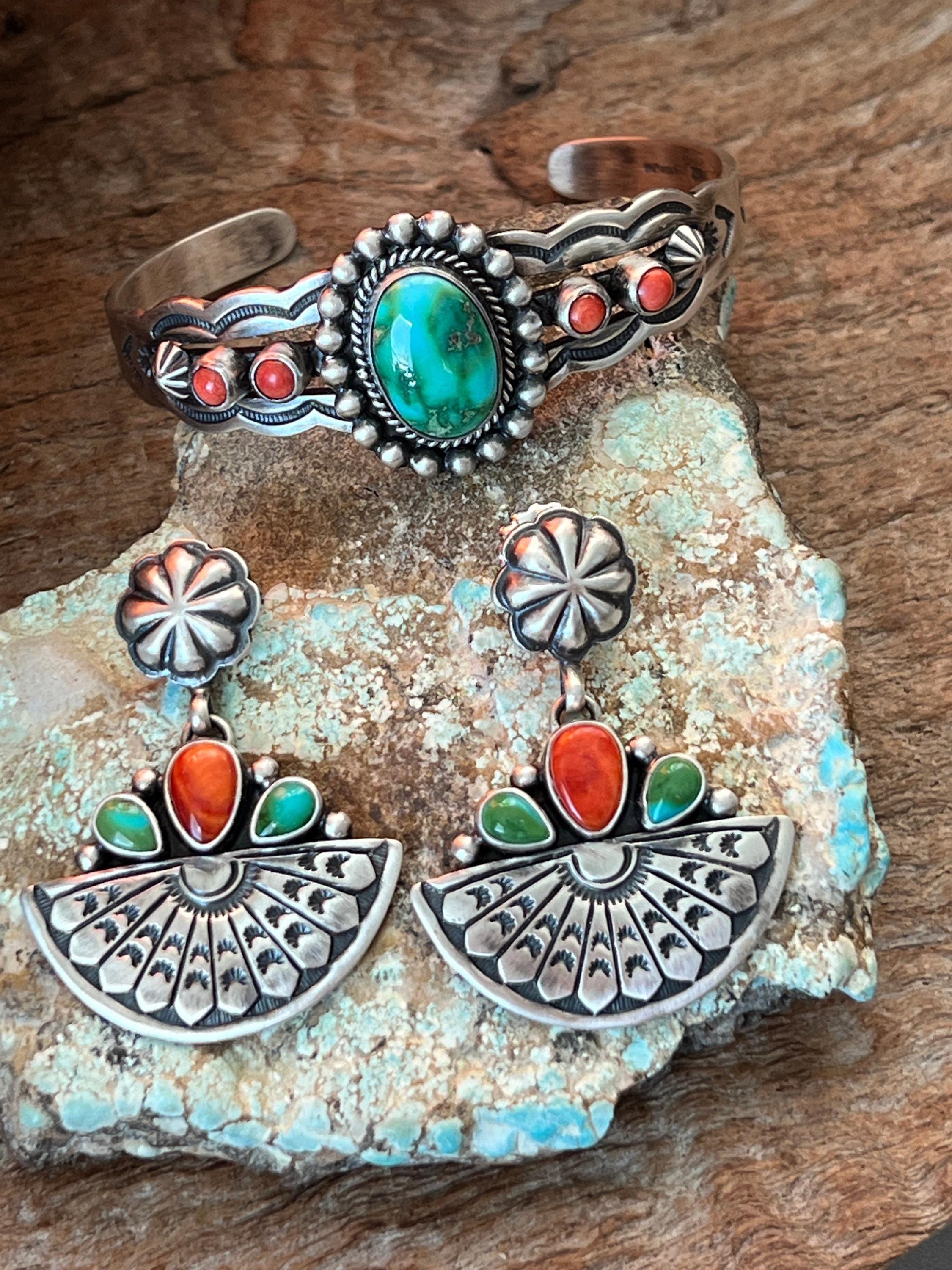Handcrafted Sterling Silver, Sonoran Mountain Turquoise and Spiny